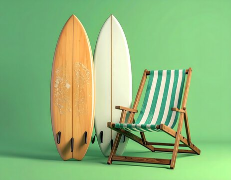 Summer Surf and Beach Relaxation