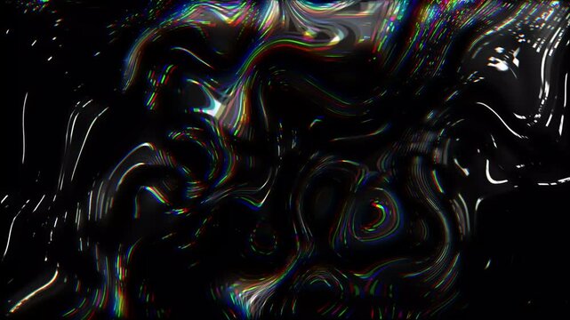 Abstract Black Dark Liquid Ripple Wave Motion Loop Video