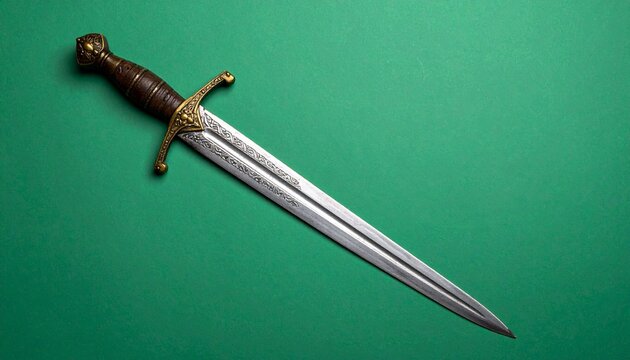 sword on a green background