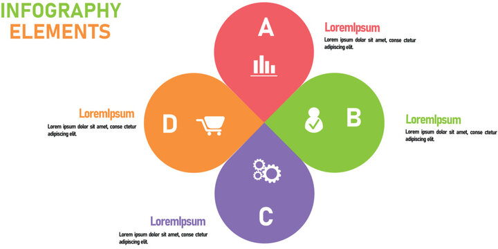 Infography business stages
