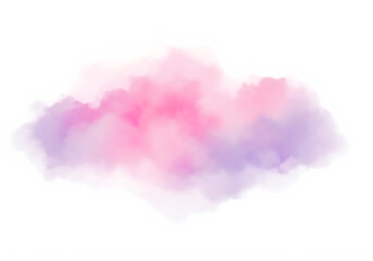 Fototapeta premium Soft Blended Clouds with Pastel Pink Purple Gradient transparent background
