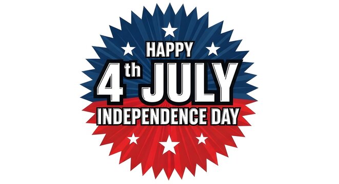 Happy 4th of July Independence Day Celebration Graphic