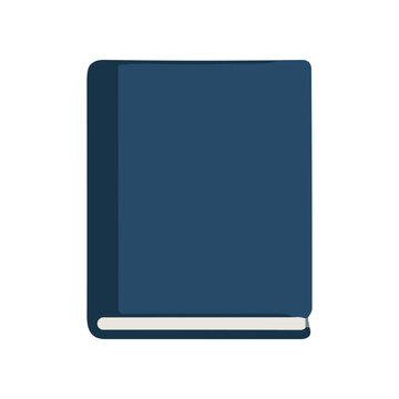 Closed Blue Hardcover Book.