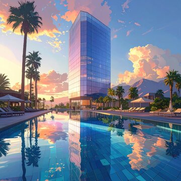 Modern building