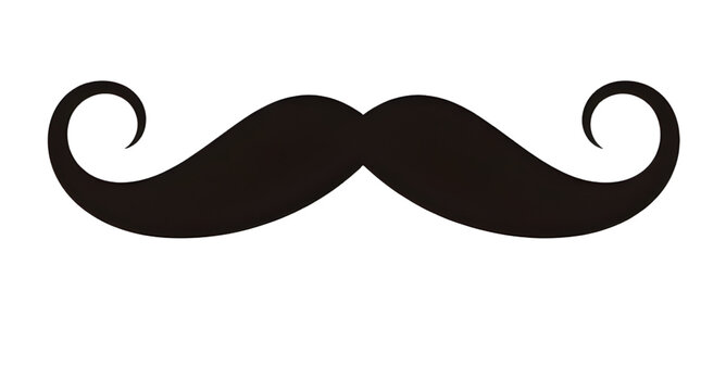 vintage, mustache, handlebar, facialhair, beard, gentleman, barber, retro, style, grooming, hipster, vector, illustration, isolated, classic, masculine, curl
