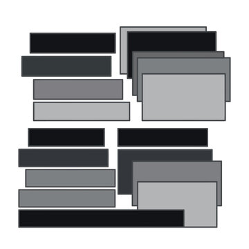 Monochrome Rectangular Grid Design