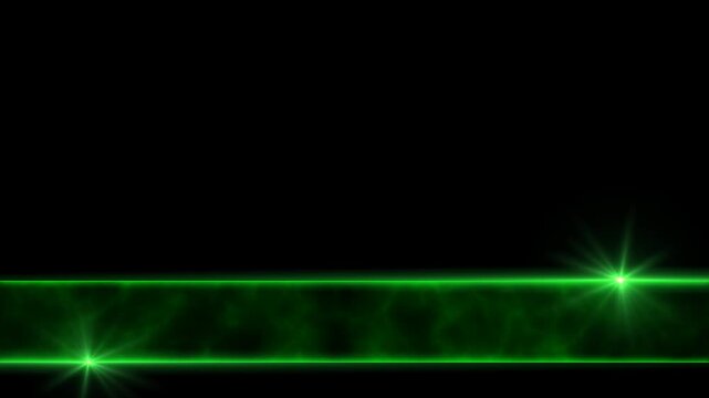 Green Energy Light Flare Streak and Neon lights Lower Third isolated Alpha Channel Animation, Stream and Broadcast Titles and Video Editing Overlay motion design element