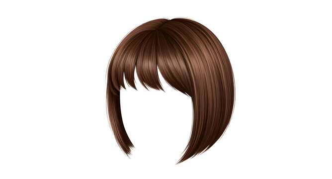 wig, women, hair, female, hairstyle, beauty, fashion, salon, brunette, blonde, curly, straight, isolated, vector, illustration, cosmetic, glamour