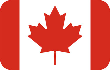 Fototapeta premium Vibrant Canada Maple Leaf Flag Illustration