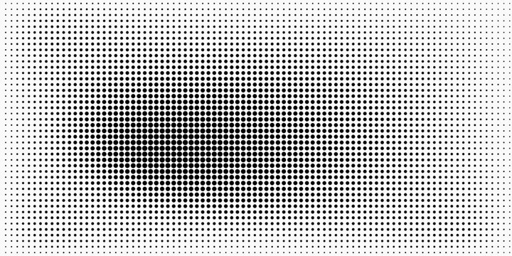Grunge halftone angular gradient. Distress fade noise background. Retro pixel background texture. Black and white sand wallpaper. Vector textured grid surface. Anime or manga comic overlay.