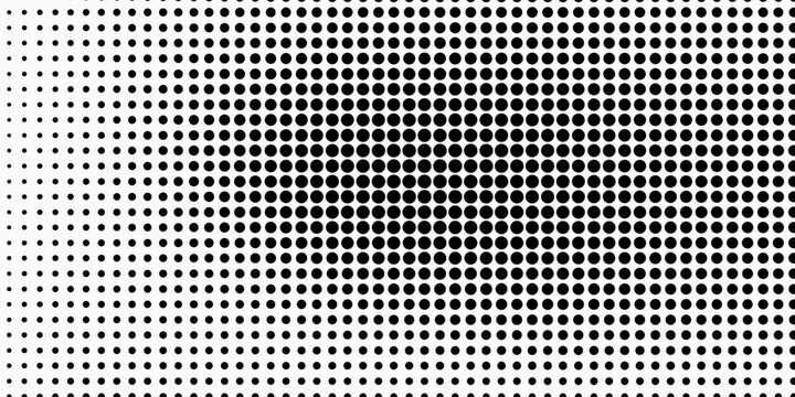 Grunge halftone angular gradient. Distress fade noise background. Retro pixel background texture. Black and white sand wallpaper. Vector textured grid surface. Anime or manga comic overlay.