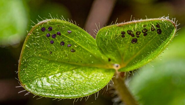 Close-up macro of common liverwort with gemma cups on lobed thallus