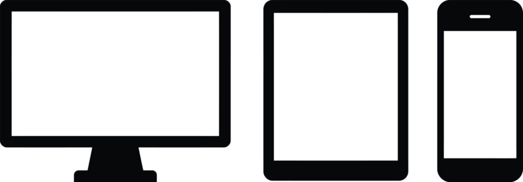 Responsive design mockup for desktop tablet and mobile