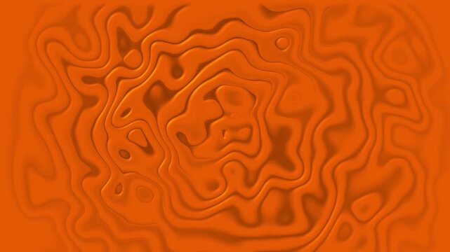 Abstract orange liquid motion background, smooth fluid waves ripple effect, dynamic organic texture for creative projects
