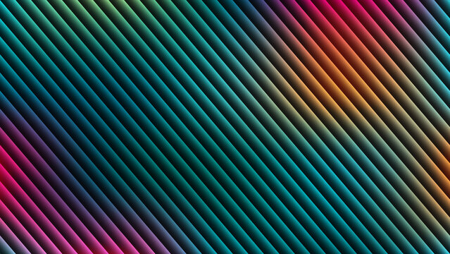 Abstract background with diagonal colorful stripes and gradient effect