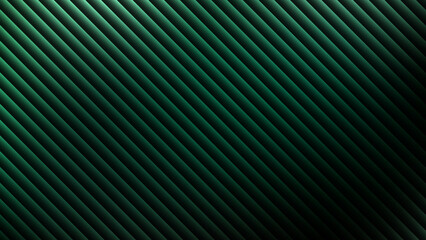 Abstract dark green diagonal stripes background, modern geometric pattern with gradient light and shadow effect © Sumon
