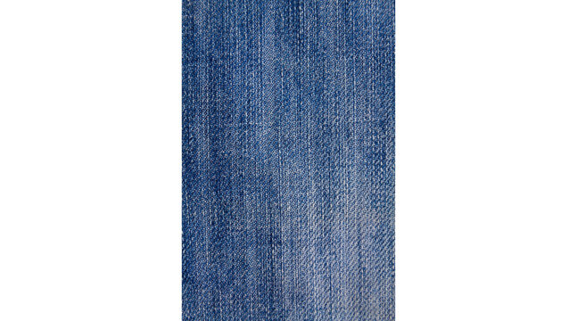 blue denim fabric patch isolated on transparent background, 