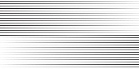 Fototapeta premium Tapered black diagonal lines on a white background. Slanted parallel line print. Slanted straight lines with gradient or halftone effects.