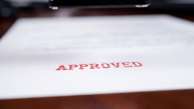 Close-up of rubber stamp on paper.