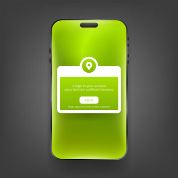 Mobile Security Alert Notification User Interface Design