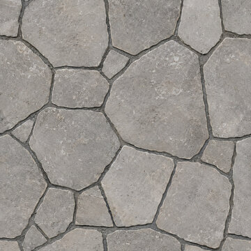 Seamless Stone Flagstone Tile Texture Pattern