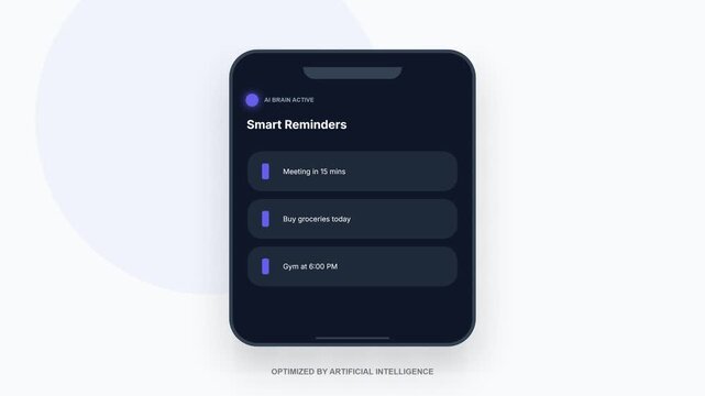 Smartphone App Interface Demonstrating Smart Summaries and Digital Interface Features.