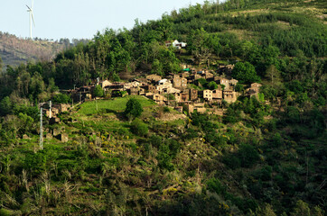 Fototapeta premium Schist village of Talasnal in the mountains of Portugal