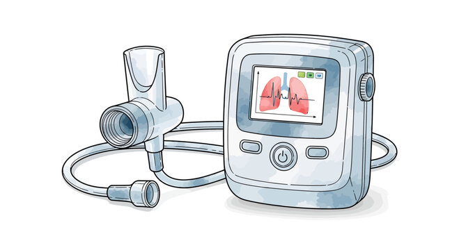 Digital respiratory diagnostic device for lung function testing and health monitoring
