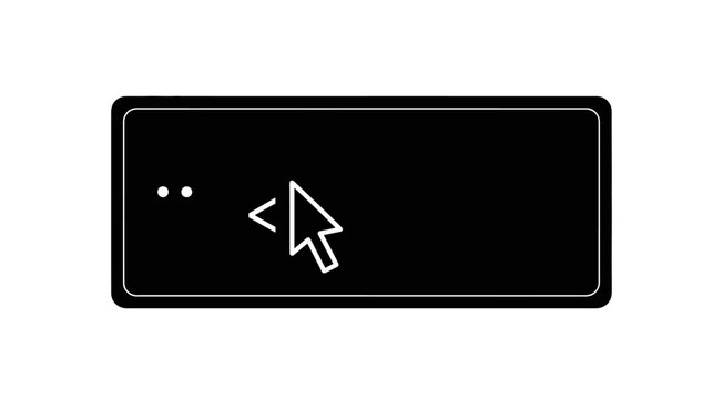 Terminal window with cursor on transparent background