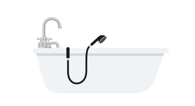 Bath tub with phone and faucet.