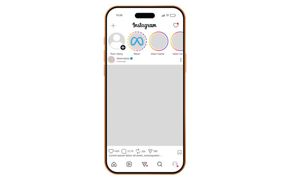 Instagram 2026 mockup. Instagram social media posts layout mockup template frame with iPhone 17 pro Max mock up design.