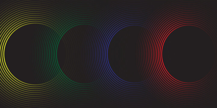modern circle. technology banner elements. colorful flyer template. future background