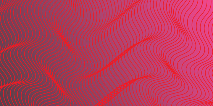 red wavy on red gradiend background, abstract background vector design