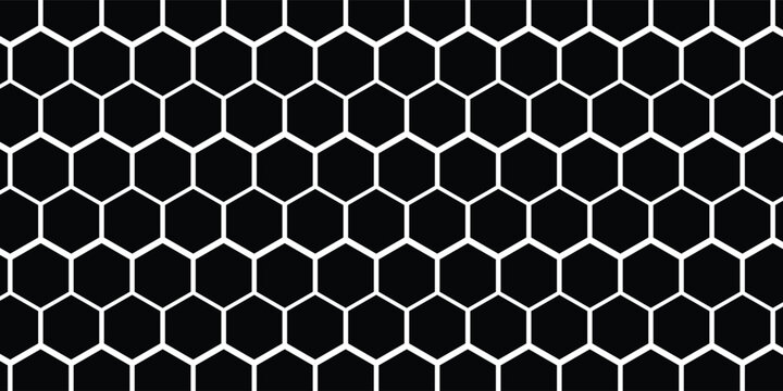 simple hexagon pattern honeycomb vector background. Geometric grid with honey comb cells. Hexagon grid pattern .