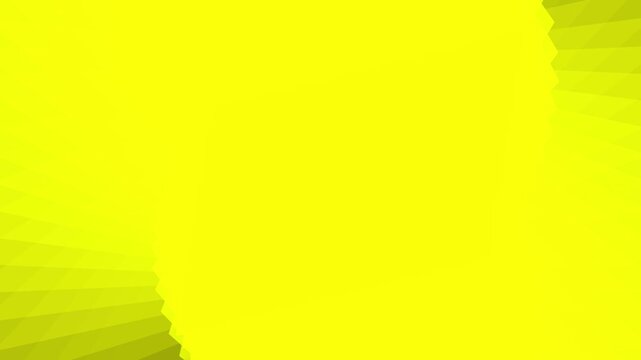 Vibrant Yellow Geometric Low-Poly Animation Background with Subtle Motion
