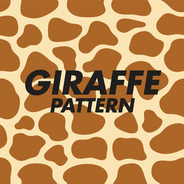 Giraffe Decorative Wildlife Pattern for Fabric and Wallpaper