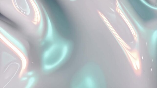 Glossy silicone waves move smoothly beneath controlled lighting creating elegant futuristic material aesthetic beautifully