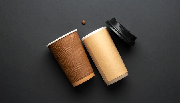 Eco-Friendly Coffee Cups with Sustainable Design &ndash; Lifestyle Visual for Editorial, Wellness, or Branding Themes