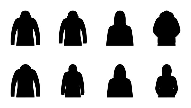 Hooded Jacket Silhouettes Collection: Versatile Outerwear Icons for Fashion and Apparel Design