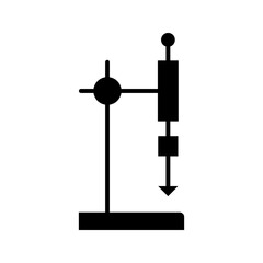 Naklejka premium Friction force icon. Science and mechanics filled symbol. Black and white.