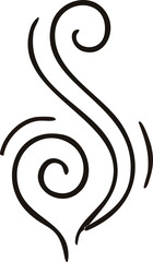 Obraz premium abstract black and white vector illustration