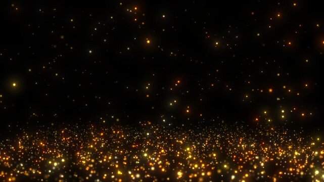 gold light dust awards background loop