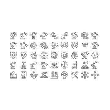Hand-drawn black and white math and science symbols sketch set