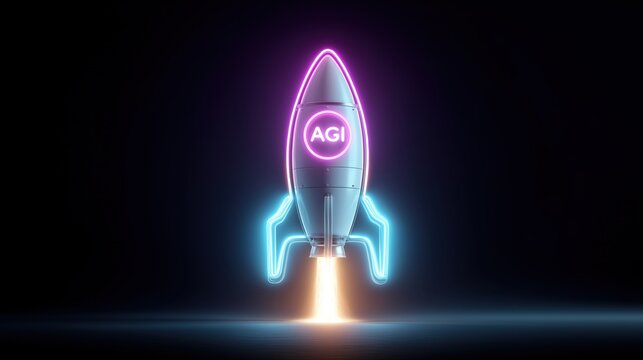 AGI and Superintelligence Recursive Self Improvement AI Agent Concept