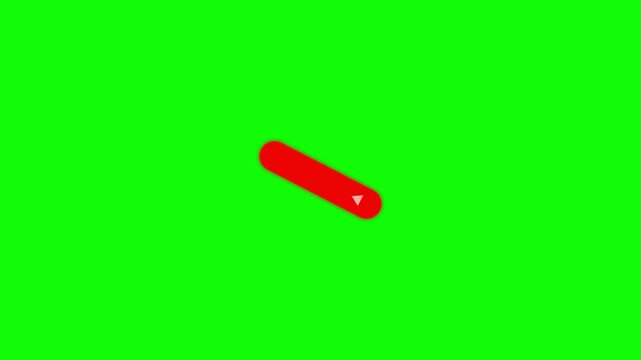 Red Play Button on Green Background for Media Controls and Video Interface Elements
