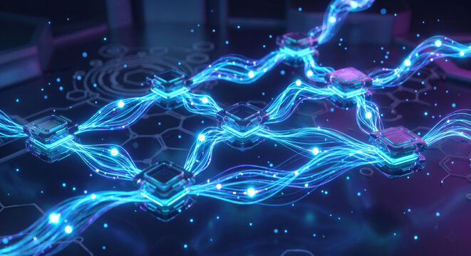Quantum Computing Qubit Network