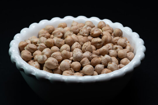 Still life of dried chickpeas
