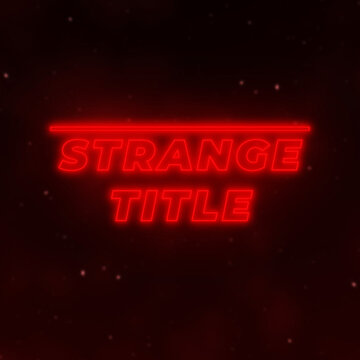 80s Neon Title Reveal &ndash; Retro TV Show Intro Scramble Text Square