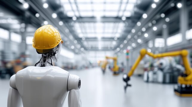 Autonomous Warehouse Robot Managing Inventory in Modern Logistics Facility