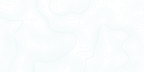 Topographic pattern texture. Black contours on white vector topography. Geographic mountain topographic.Map on land strok terrain. Elevation graphic contour height lines. Vector Illustration. © NAZMA
